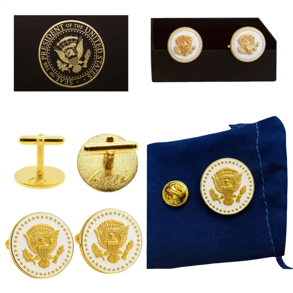 Joe Biden Presidential gold cufflinks