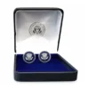 Presidential Ronald Reagan Silver Cufflinks