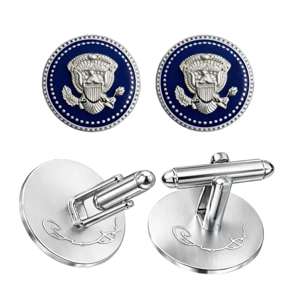 Barack Obama Silver Cufflinks