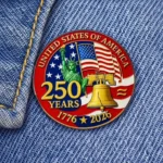 250th Anniversary Independence Day Brooch