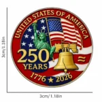 250th Anniversary Independence Day Brooch