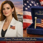 American Flag Brooch Pin