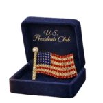American Flag Brooch Pin