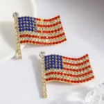 Flag Lapel Pin , American Flag Novelty Lapel Pin