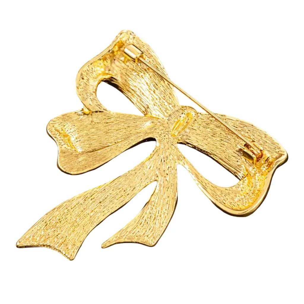 White House Luxury American Flag Bow Brooch Pin