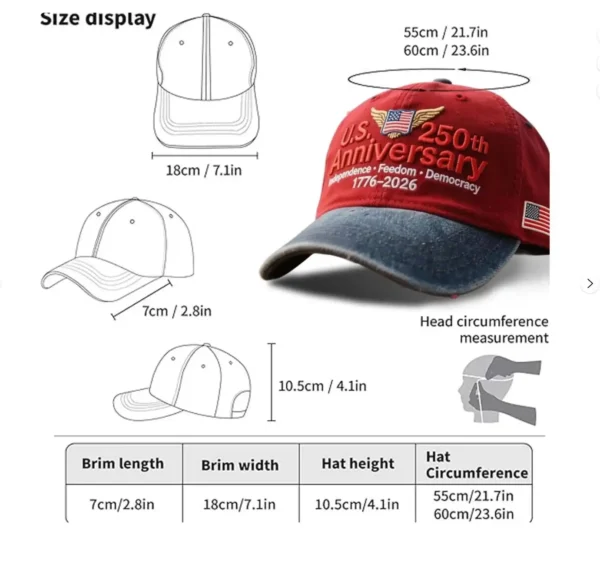 250th Anniversary Baseball Cap