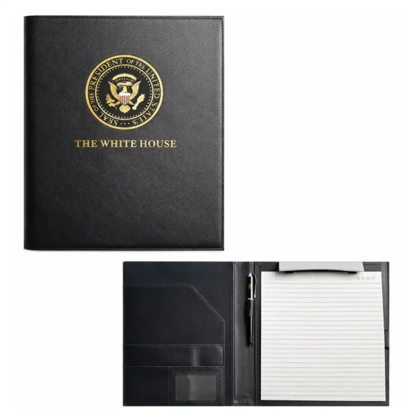 White House Folder and Donald Trump Signature Presidential Pen Set