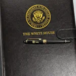 White House Folder and Donald Trump Signature Presidential Pen Set