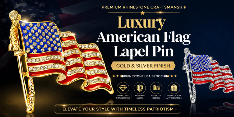 american flag lapel pin