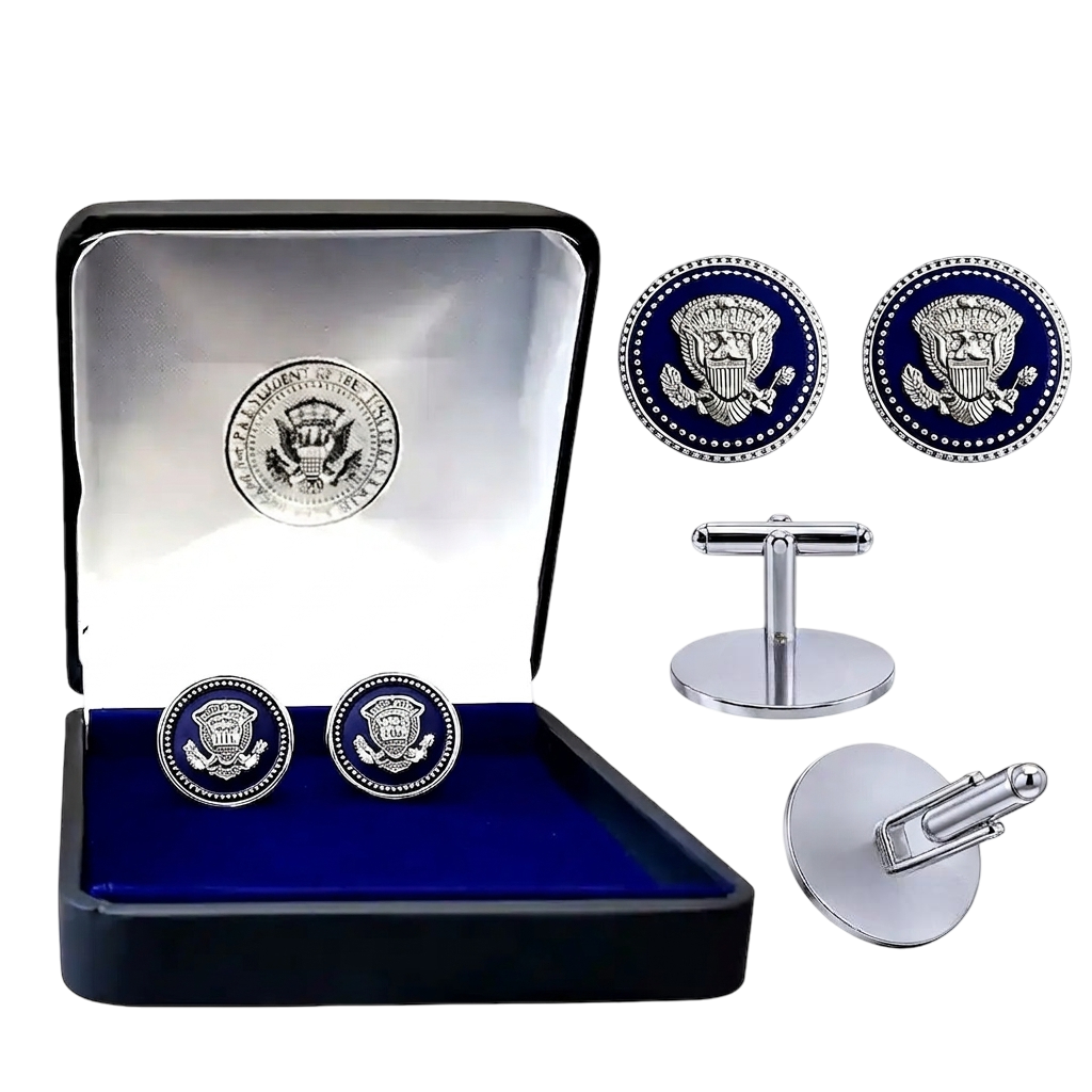silver cufflinks