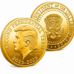 Donald Trump Second Term coin 2025–2029 Gold Plated Coin